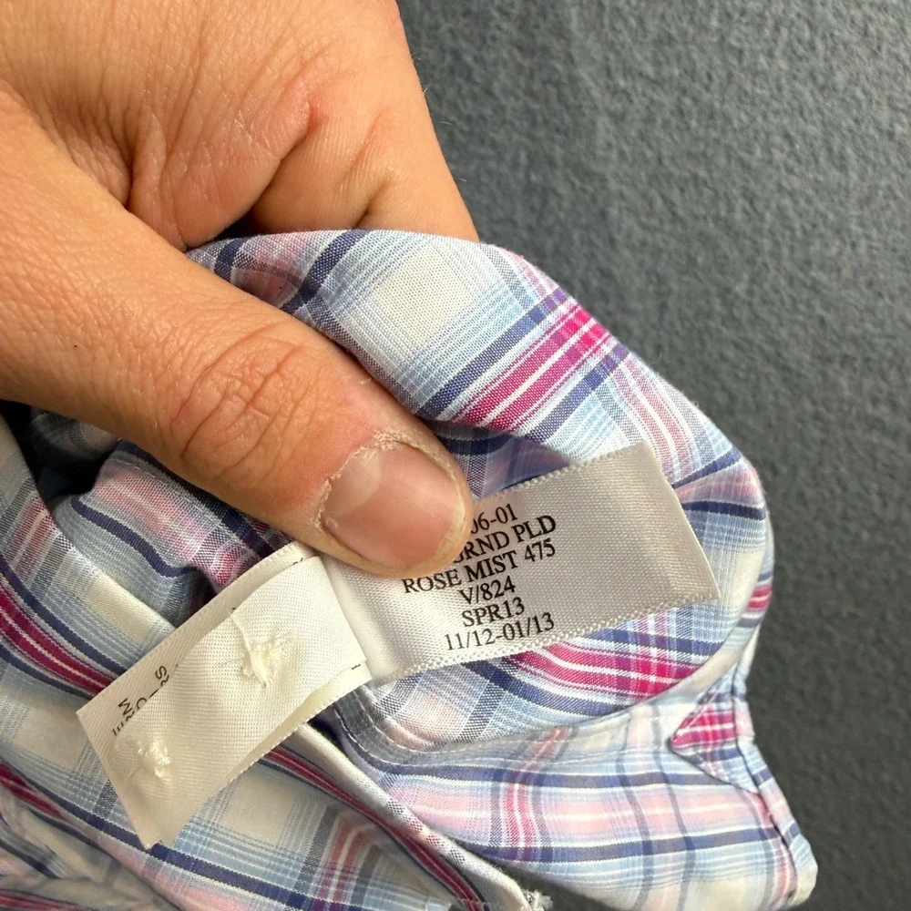 Banana Republic Shirt Men's M Purple Non Iron Slim Fit Dress Casual Preppy